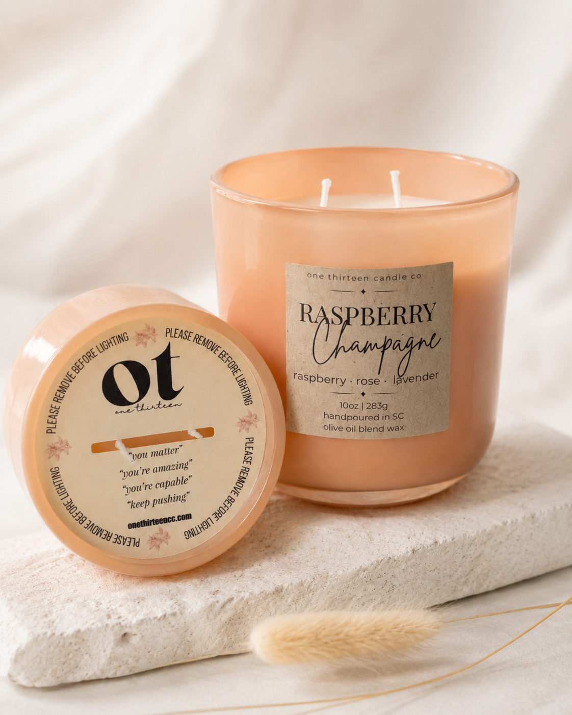 Raspberry Champagne - 10oz Candle
