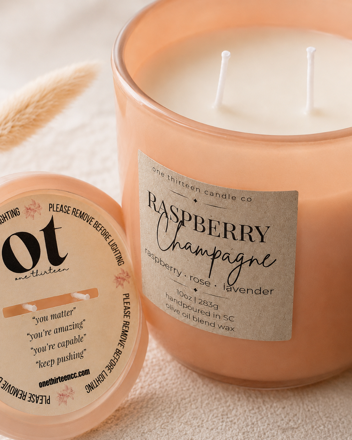 Raspberry Champagne - 10oz Candle