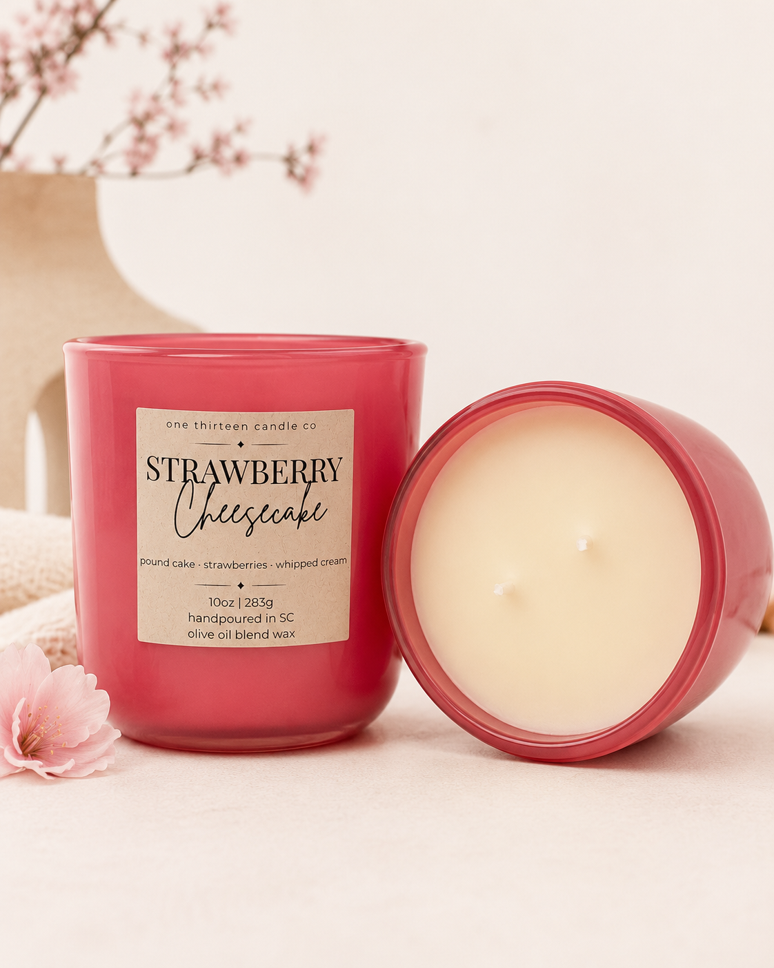 Strawberry Cheesecake - 10oz Candle