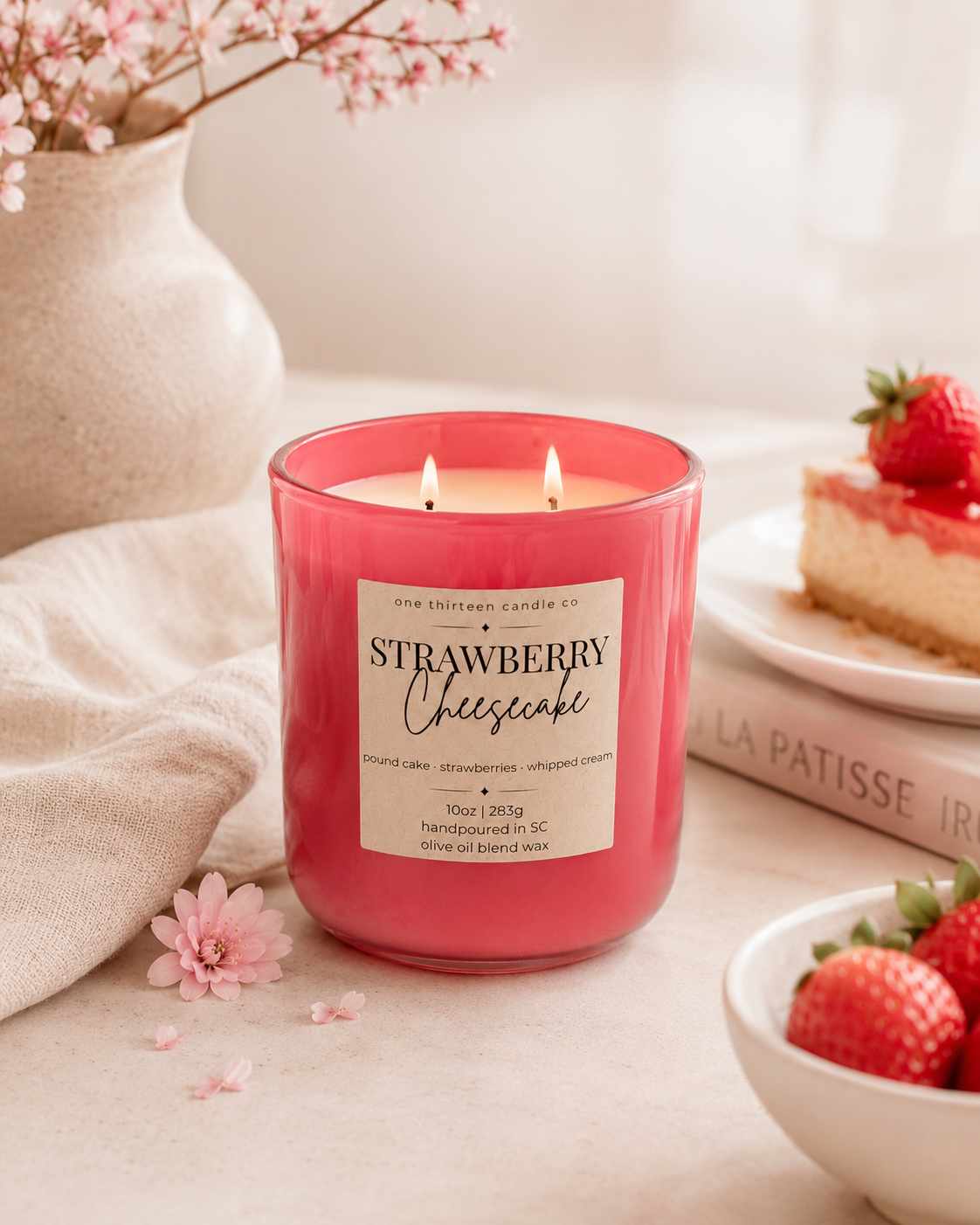 Strawberry Cheesecake - 10oz Candle